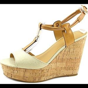 Coach Linden Met Wedge Gold/Natural